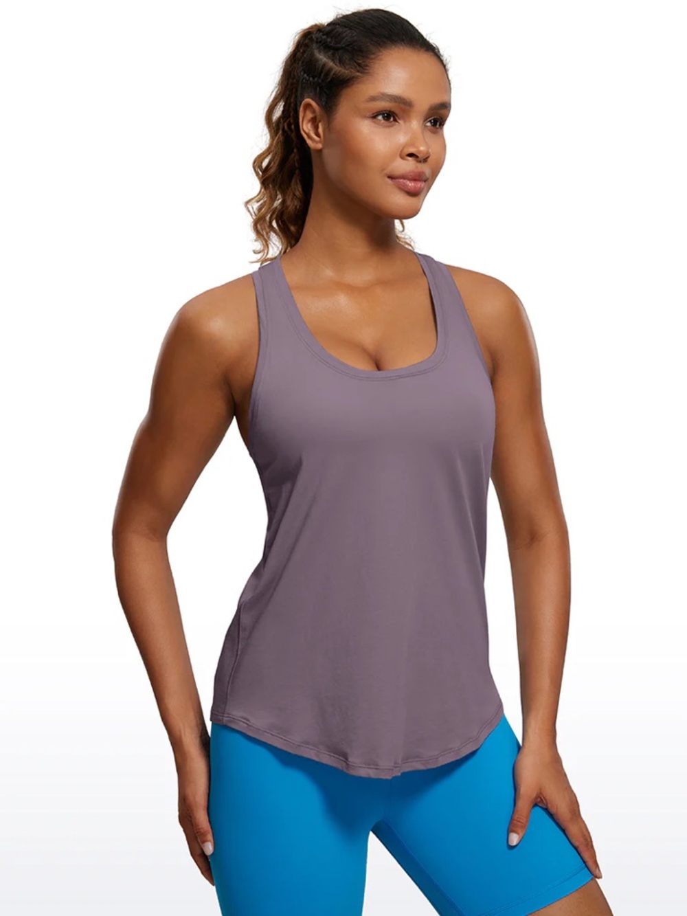 Pima Cotton Hip Length Racerback Tank
